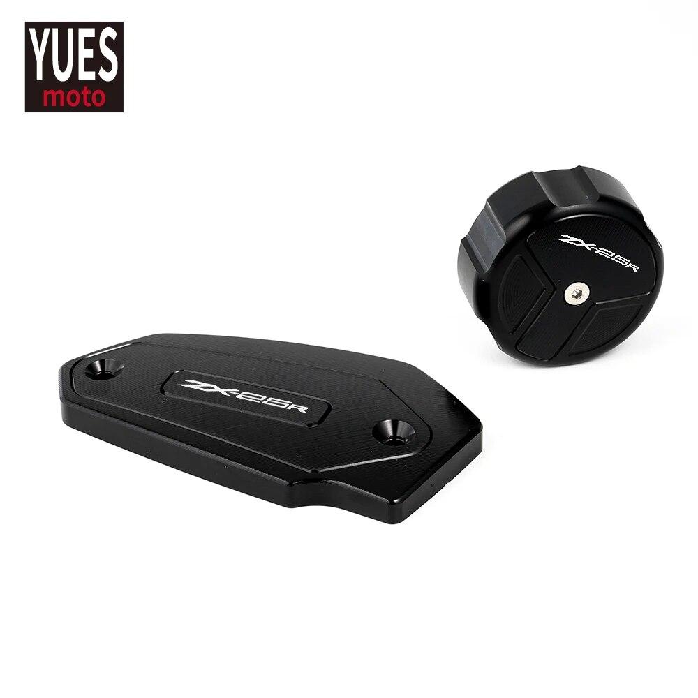 Motocyklové příslušenství CNC Přední a zadní válec brzdové kapaliny Hlavní kryt víčka nádržky pro Kawasaki ZX25R ZX 25R