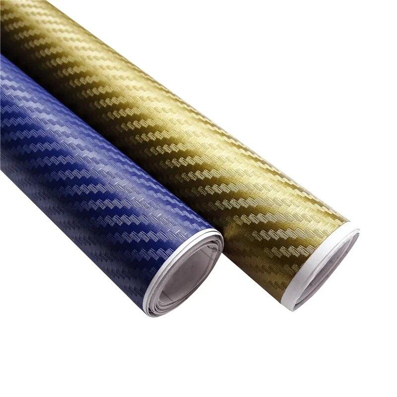 127cmX20cm 3D Vinylová fólie z uhlíkových vláken Samolepky na auto Vodotěsný Car Styling Wrap Auto Vozidlo Detailing Doplňky pro auto Motocykl
