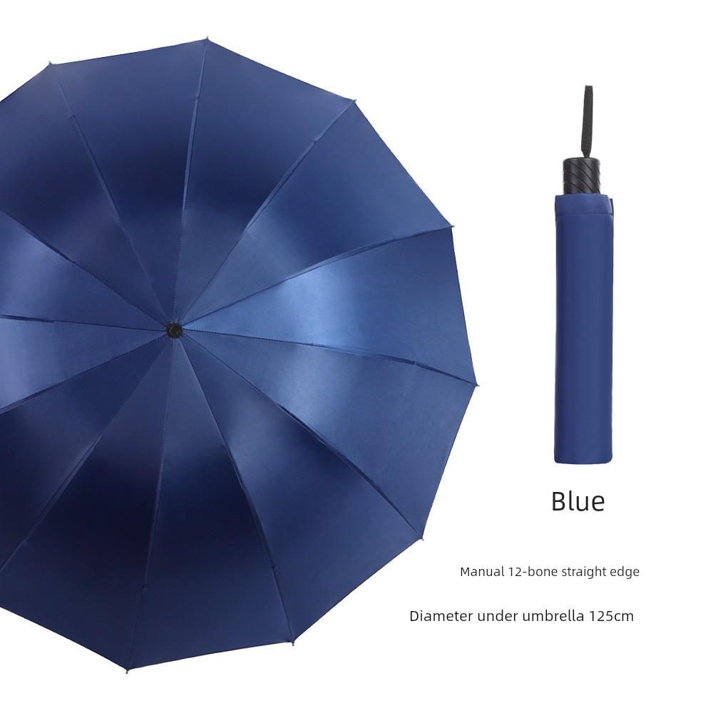 Large Ten-Rib Folding Umbrella for Two People, Business Use, Sun and Rain Protection, Sunshade Umbrella, Bulk Advertising Printing