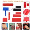 New DIY Wall Painting Machine Rubber Texture Paint Roller Furniture Imitation Wood Art Wall Painting Tools Home Decoration