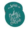 Inkdotpot Real Gold Foil Baby It's Cold Outside Baby Shower Tags Favor Hang Paper Tags 100