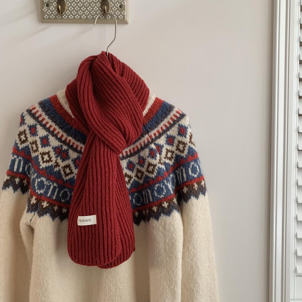 Autumn and Winter Scarves Women's Winter High-end Scarves Thickened and Warm Tonglu Imitation Cashmere Plaid Scarves