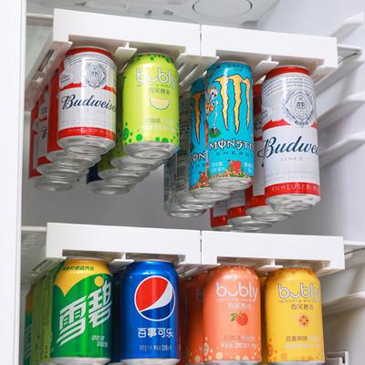 Can Dispenser Beer Soda Storage Rack Refrigerator Organizer Soda Can Beverage Bottle Holder For Fridge Kitchen Organizer