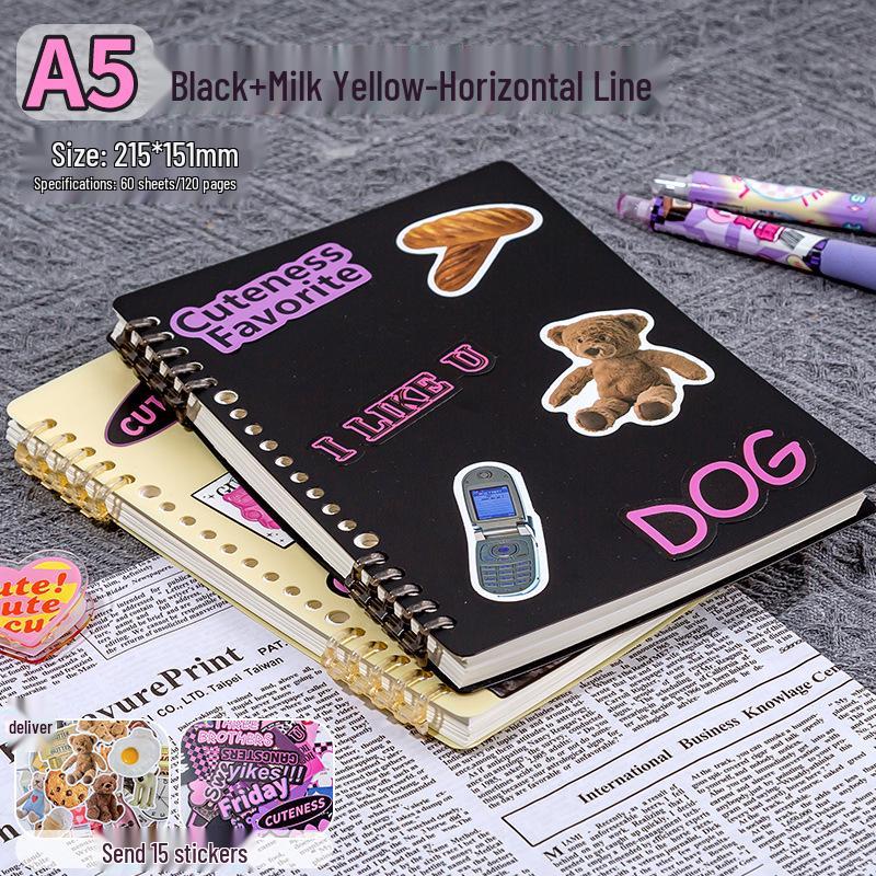 Ergonomic, High-value Loose-leaf Notebook with Detachable Binder; Suitable for High School and Junior High Students.