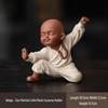 Kung Fu Kid Little Monk Zen Incense Holder - Indoor Sandalwood Burner for Coffee Tables and Tea Rooms.