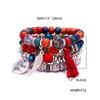 4pcs/set Multilayer Bracelets Bohemian Charm Beads Wings Tassel Bracelet Bangles Set for Men Women