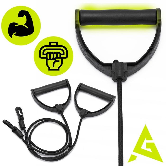 Stepper de fitness - SPRINGOS - Negro - Contador de pasos - Cables de resistencia - Mixto
