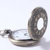 Roman Scale Display Vintage Pocket Watch Necklace Chain Retro Hanging Watch  Cosplay