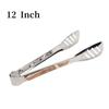 Stainless Steel Food Tongs Non Slip Meat Salad Clip Barbecue Grill Buffet Cooking Kitchen Tool Accessory