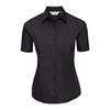 Russell Collection Womens/Ladies Poplin Easy-Care Short-Sleeved Shirt