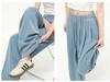 Women's Tencel Blue Wide-Leg Jeans - Summer 2026 Collection, Loose, Slimming, and Drape Fit