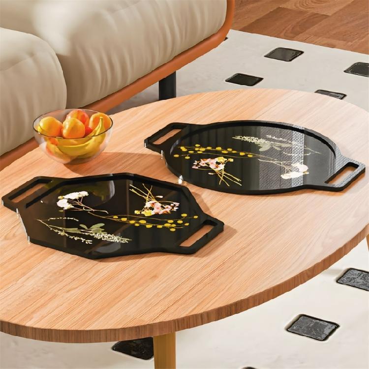 Molde Flexível DIY para Joias com Design Oval ou Octogonal Molde para Servir Doces para Fácil Desmoldagem e Fundição Criativa com Resina