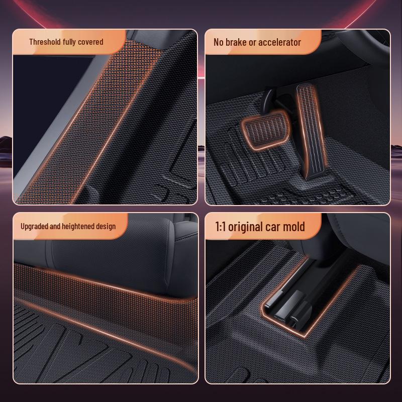 Geely Xingyuan 2024-2025 Double-Layer Door Sill Floor Mats, Full Surround TPE