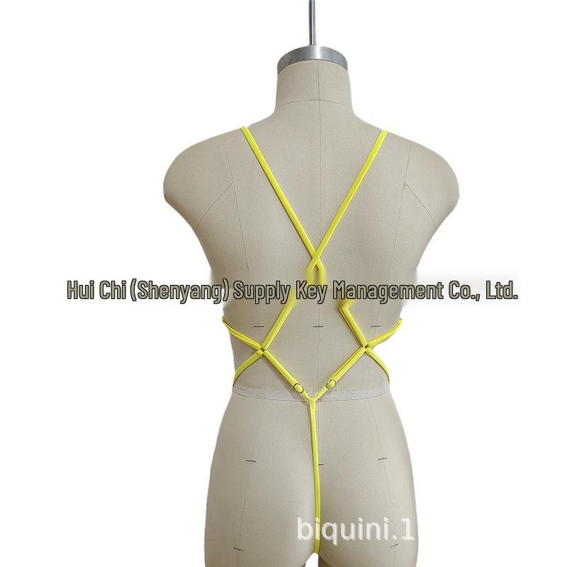 European & American Sexy Split Swimsuit - Women's Solid Color Bikini