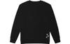VANS Logo Daisy Embroidery Crew Neck Pullover Long Sleeve Sweatshirt VN0A7Q1JBLK