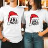 SANTA Claus Merry Christmas T-Shirt Funny Santa Hat Smiling Retro Vintage Men Couple Family Hol