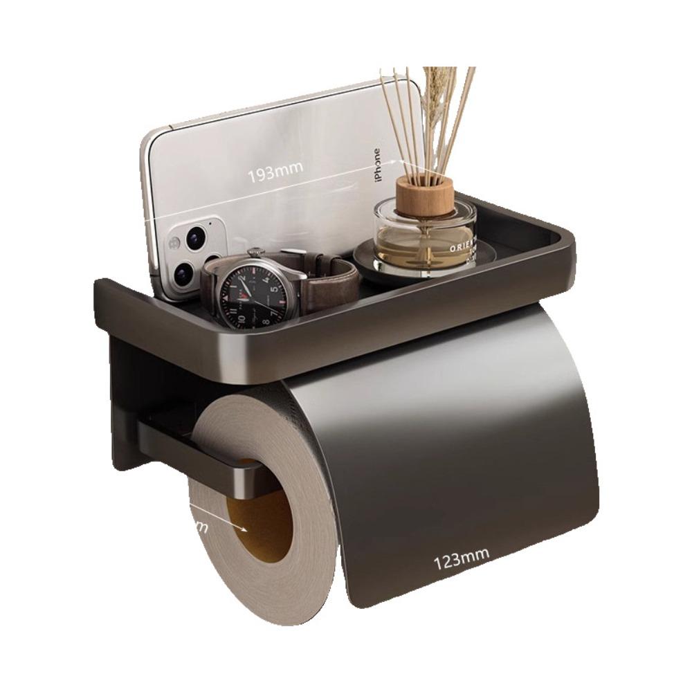 

Wall-mounted Tissue Box Aluminium Roll Paper Holder New Toilet Tissue Box Bathroom Accessories A