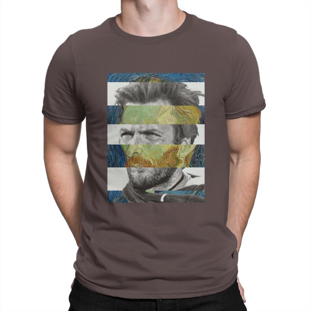 Vincent Van Gogh Post-Impressionist Painter Man TShirt Self Portrait Clint Eastwood Individuality T Shirt Original New Trend