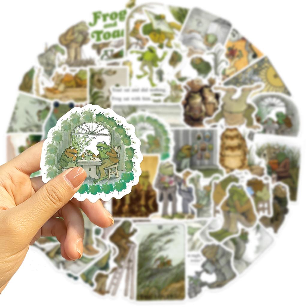 50 Frog and Toad Graffiti Stickers Decorate Guitar Laptop Suitcase DIY Waterproof Stickers