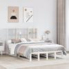 VidaXL Bookcase Bed Without Mattress White 160x200 Cm Solid Wood, Bed, Bedroom Furniture, Bed with Storage, Bed 3323927