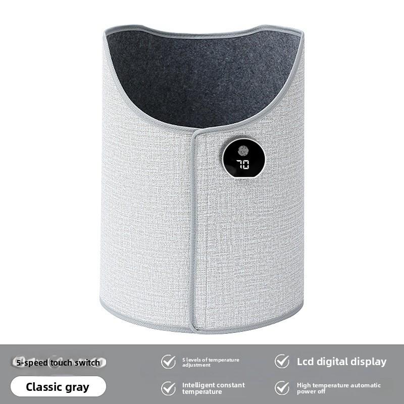 Silent Foldable Leg Warmer Pro - Under Desk Electric Foot Heater with Thermostat & Auto Shut Off for Office Home Timer