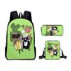 Classic Amanda the Adventurer 3D Print 3pcs/Set Pupil School Bags Laptop Daypack Backpack Inclined Shoulder Bag Pencil Case