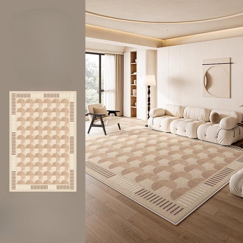 Cream Style Living Room Decoration Anti-slip Carpet Large Size Rugs for Bedroom Thick Washable Lounge Floor Mat Fluffy Soft Rug