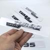 2017 3D ABS Glossy Black Silver Letters GLB35 Turbo 4matic Emblem for Mercedes Benz AMG Car Fender Trunk X247 Rear Logo Sticker LG0