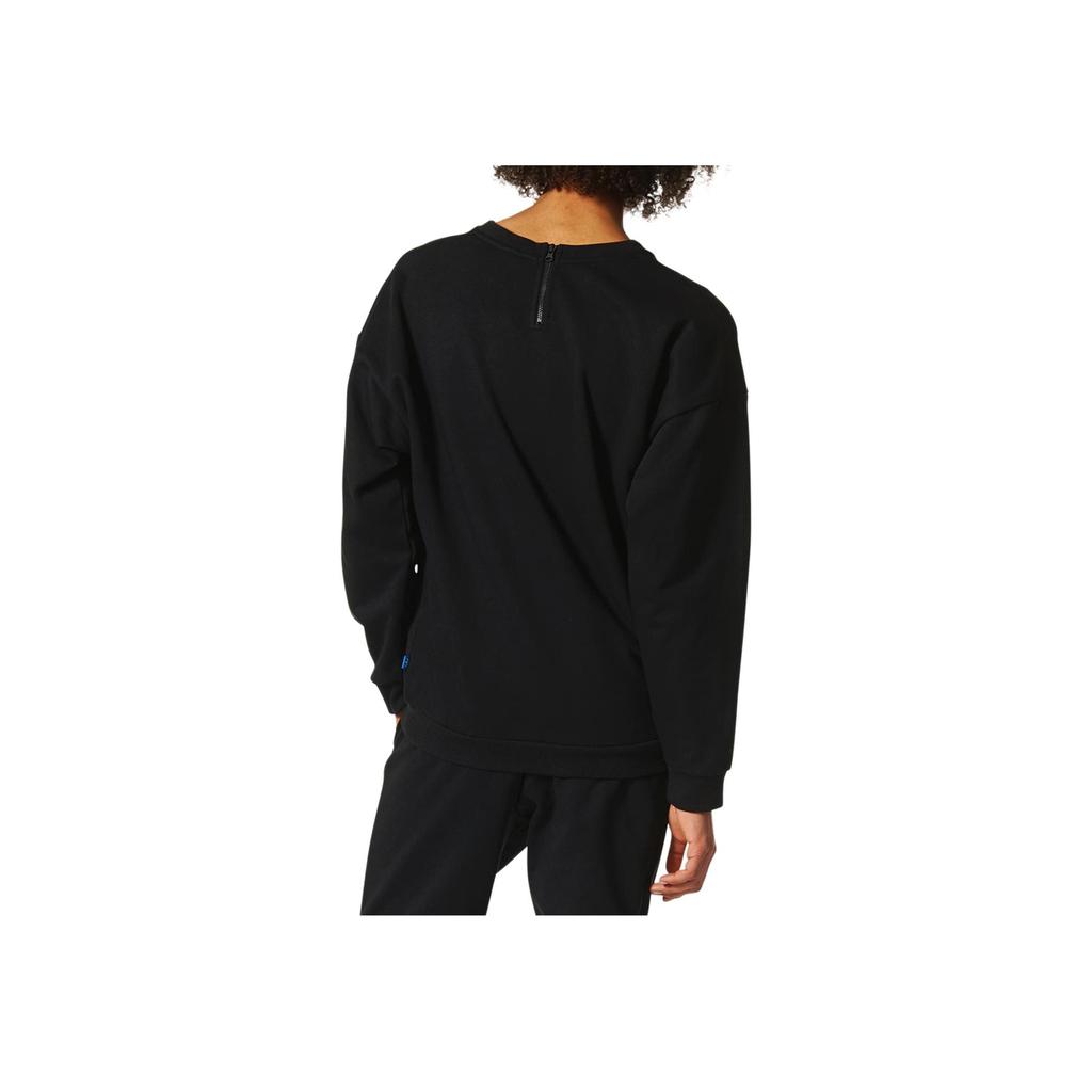 Adidas Originals Fashion Versatile Sports Casual Round Neck Sweatshirt Women Sweatshirt Black BS0738