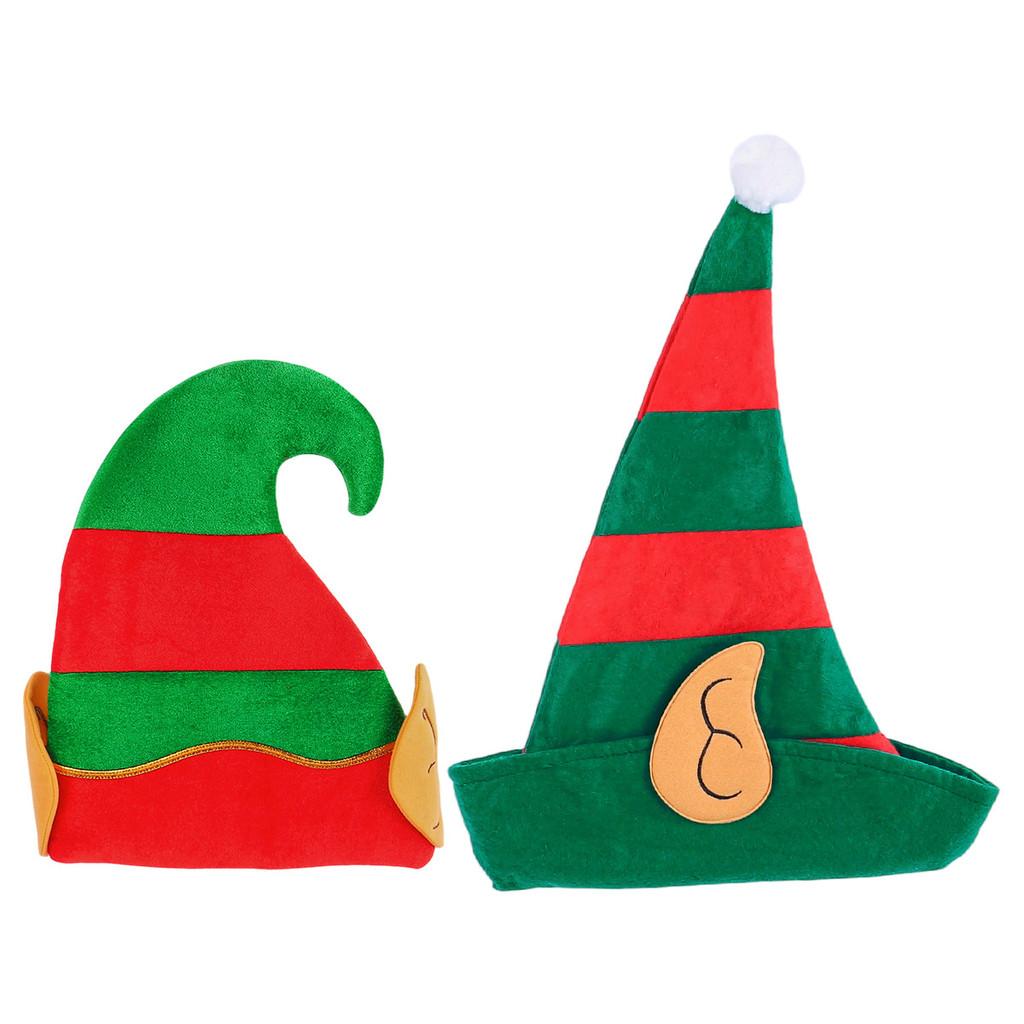 Christmas Elf Hat With Nonwoven Fabric For Kids And Adults Holiday Costume Accessory