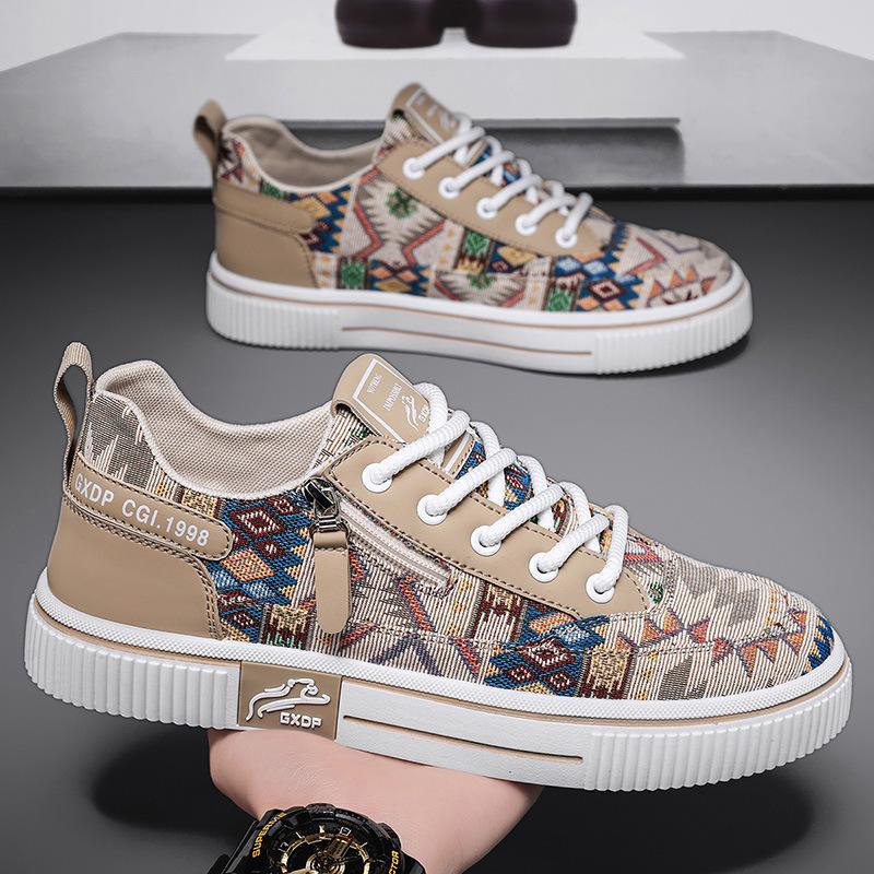 Men's shoes 2025 summer new men's youth sense national tide personalized sports board shoes low-top student outdoor casual shoes