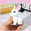 Toy Little Childrens White Rabbit Inertia Press Rebound Force Animal Car Cartoon