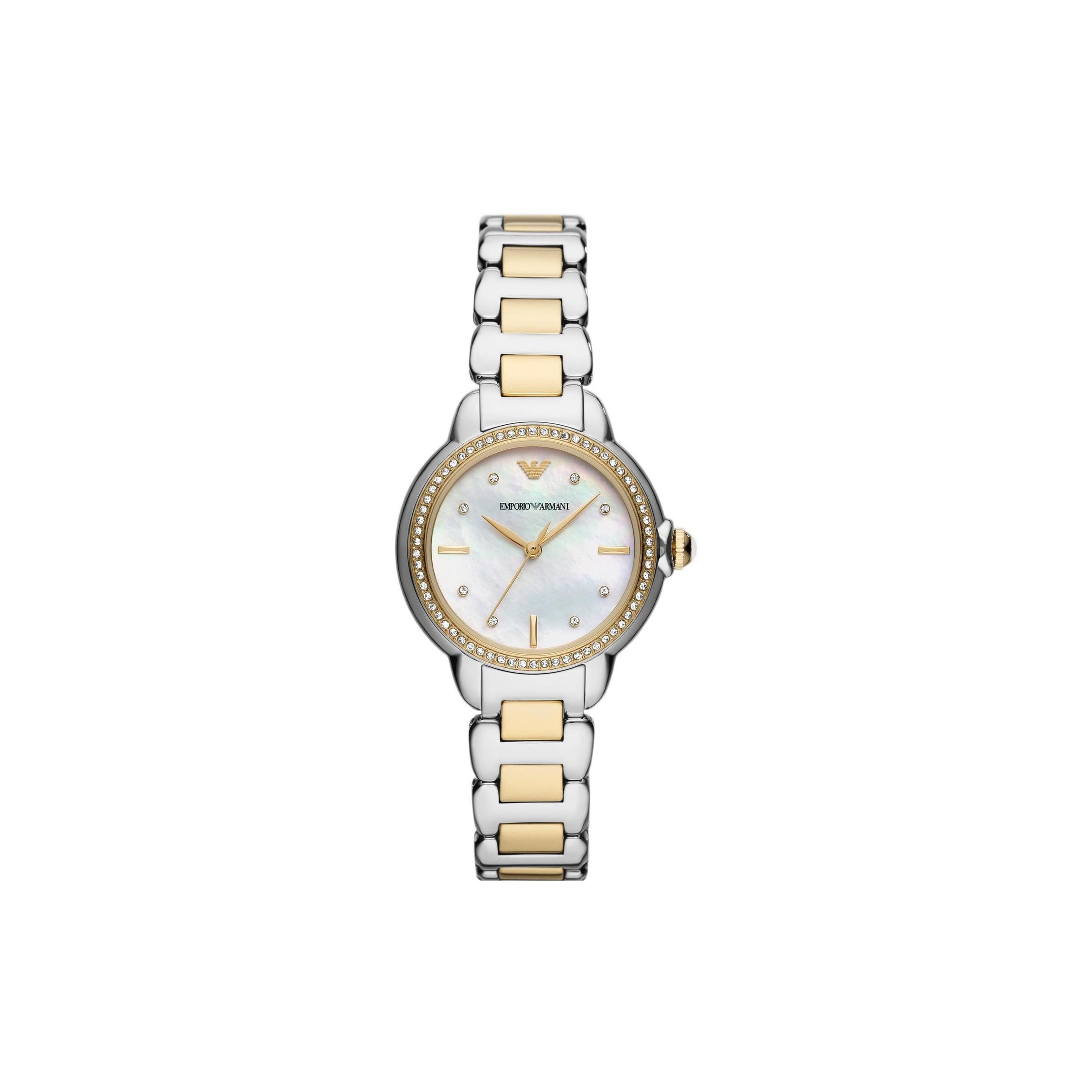 

EMPORIO ARMANI Wrist Watch Quartz Movement Stainless Steel Strap 32mm Mother of Pearl Color Watch Dial Women s Watch AR11524