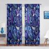Purple Paisley Based on Traditional Eastern Pastel Design Tulle Curtain for Living Room Bedroom Decor Sheer Voile Window Curtain