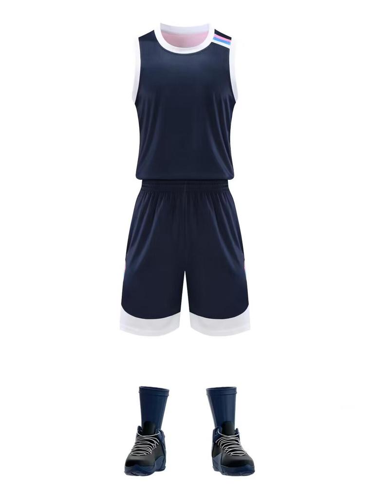 New Style Basketball Team Uniform Set: Customized Training Jerseys for Men and Women
