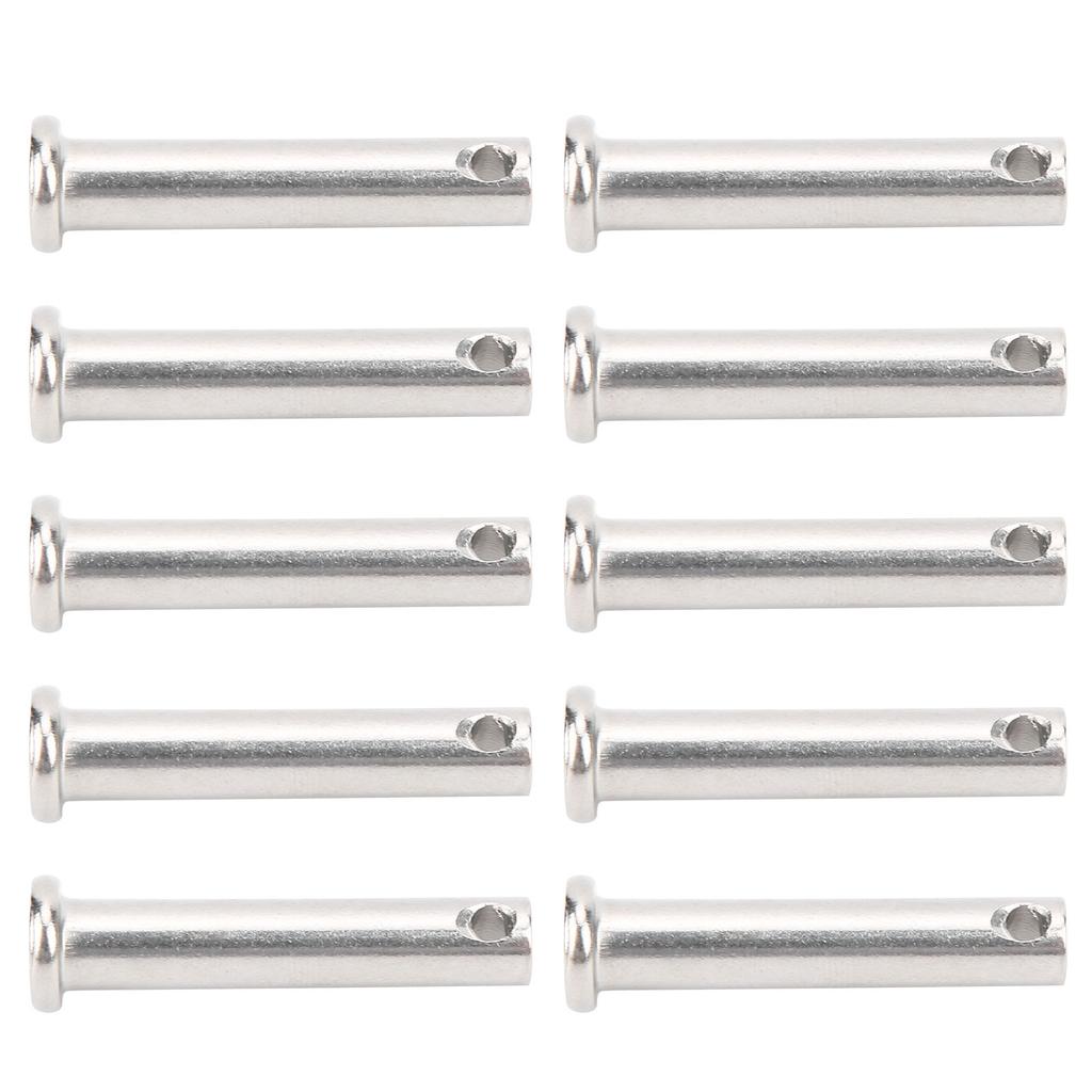 10 ks Kulaté závlačky s plochou hlavou 304 Nerezová ocel Polohovací Lineární Pohyblivé Díly M8x40mm