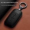 Leather Car Key Case Cover Shell For Nissan Teana Qashqai X-Trail Kicks Tiida Car Remote Key Shell Protecter Keyring Accessories