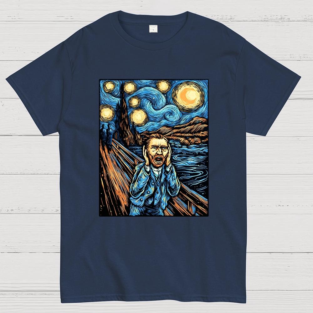 Starry Starry Scream Cotton Casual Cool Loose T-Shirt