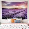 Lavender Tapestry,Blooming Fields In Rows Tapestry Aromatherapy Countryside Tapestry Wall Hanging for Bedroom Living Room Dorm