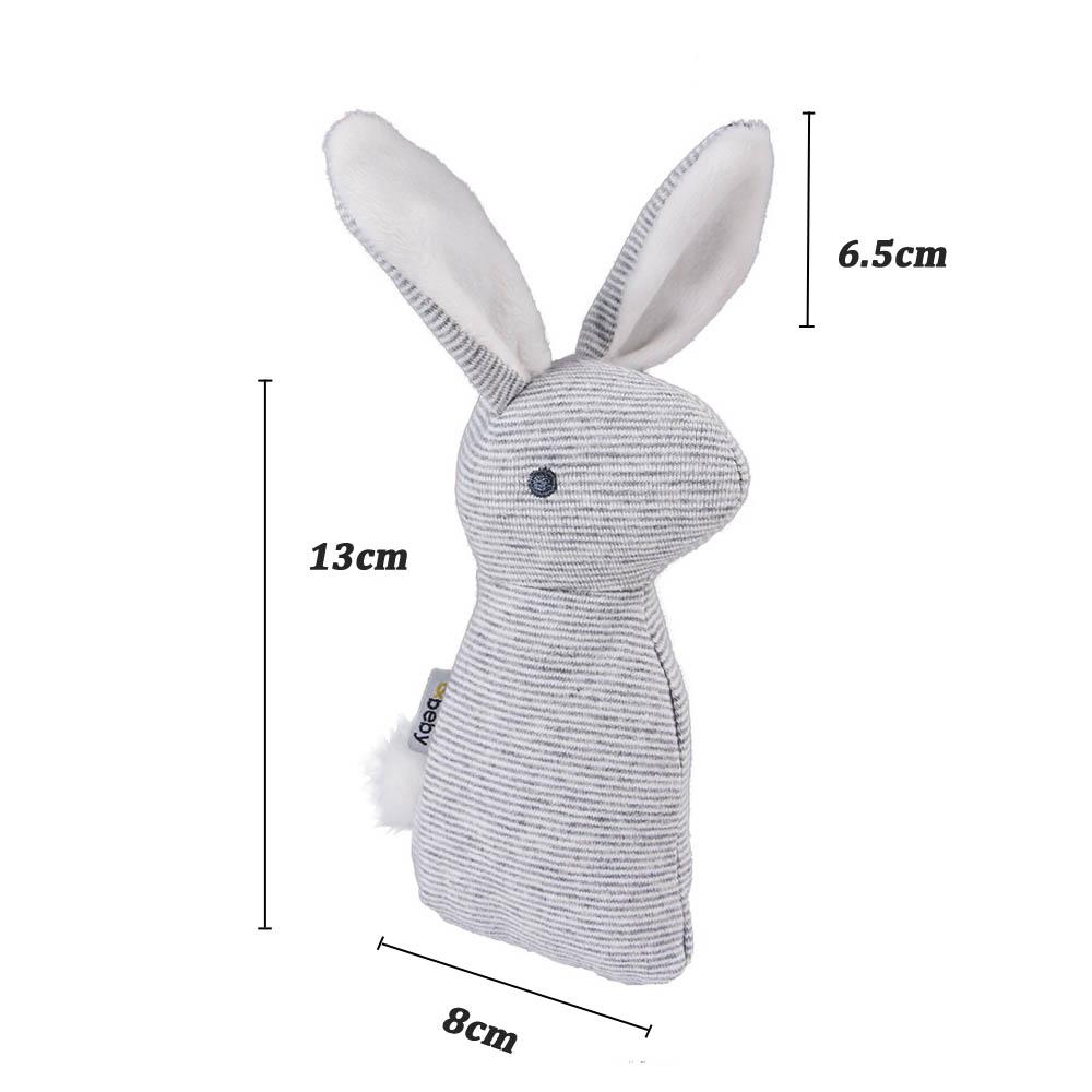 New Cute Stuffed Toys Squeak Rabbit Shape Sounding Plush Toy With Built-In Bell Dog Chew Squeaky Whistling Involved Dog Toys