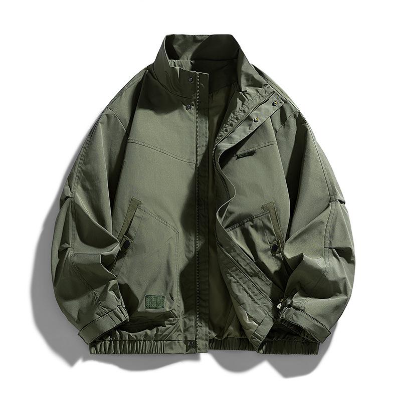 Jacket, Submachine Jacket, Men's Loose Oversized Stand Up Collar Men's Top