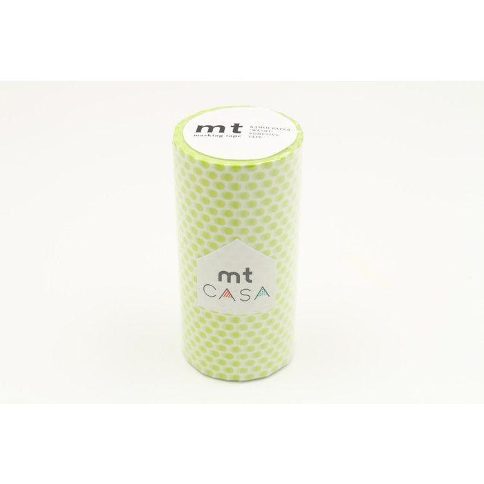 Masking Tape MT Casa Pois 10 cm vert anis - dot lime
