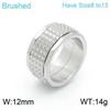 Retro Stainless Steel Men's Ring Punk Cubarn Chain Rotatable Finger Anillos Decompression Beer Trendy Jewelry Gift