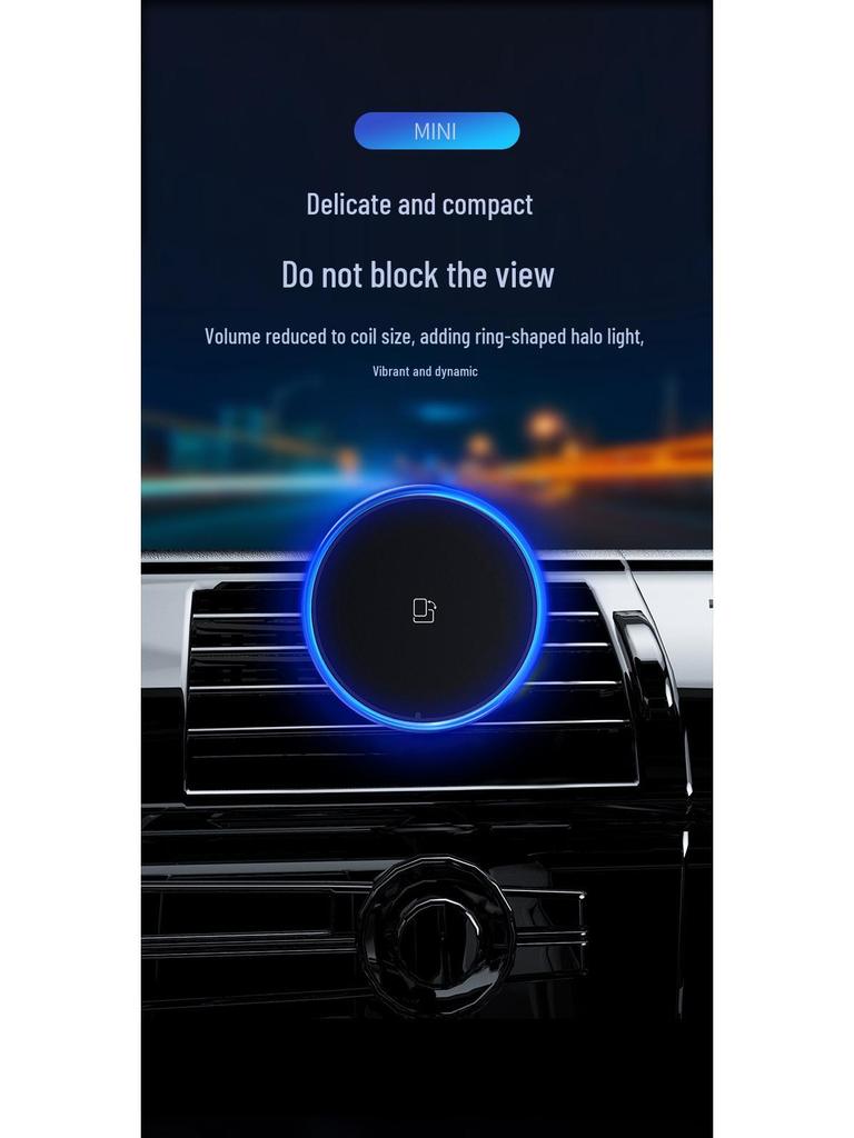 Magnetic Wireless Car Charger & Phone Holder for Apple 15