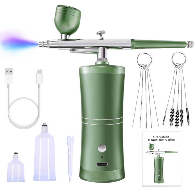 Electric Spray Gun and Airbrush Kit for Model Painting, Acrylic Paint, Figure Coloring, Nail Art Spraying
