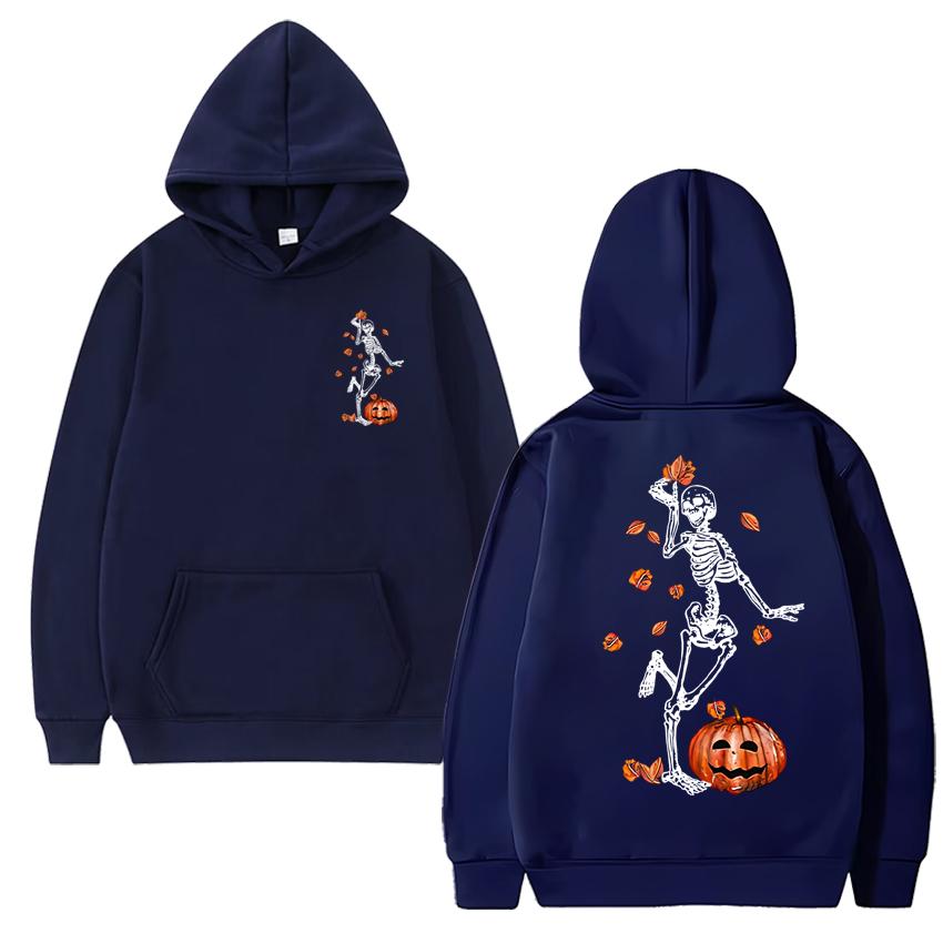 

Gothic Dancing Skeleton Halloween Graphic Hoodies 2025 Men women harajuku vintage pullovers Unisex Fleece Long sleeve Sweatshirt 3XL
