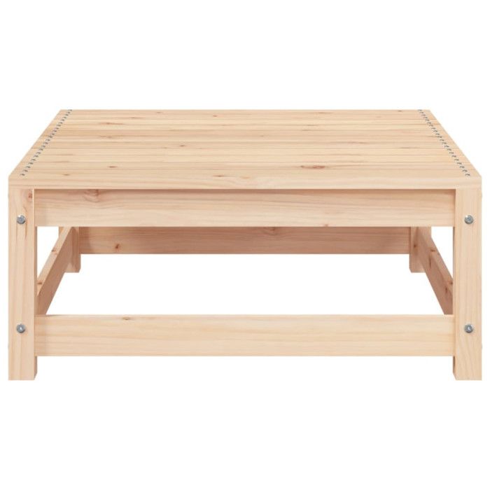 VidaXL Repose-pied de Jardin, Table Basse, Tabouret, Meuble de Terrasse Patio Arrière-cour Extérieur, 70x70x30 cm Bois de 837935