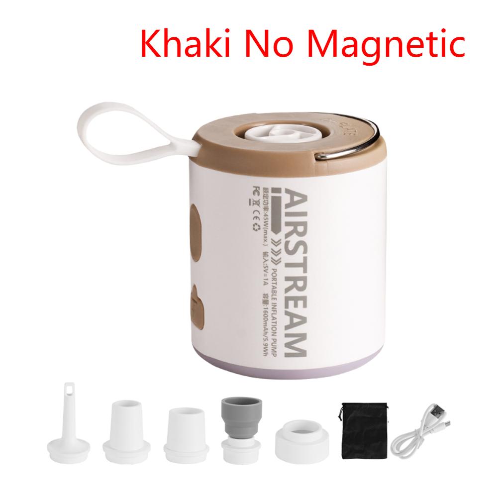 Portable Air Pump with Camping Light Mini Air Mattress Pump Inflator/Deflator Pumps for Air Mattress Pool Float Swimming Ring