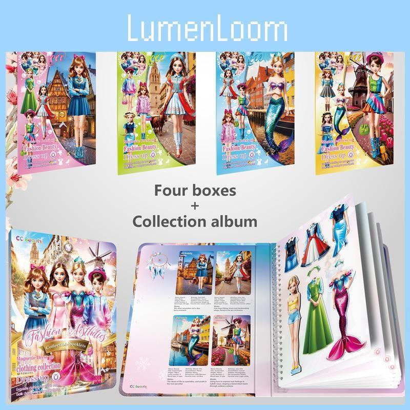 Up Dress Magnetic Toys Magnet Paper Princess Girl Toddler Activities Travel
