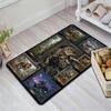 Triceratops Evolution Pattern Rug Floor Mat for Living Room or Bedroom Soft and Comfortable Carpet a Gift for Birthday and Holiday.